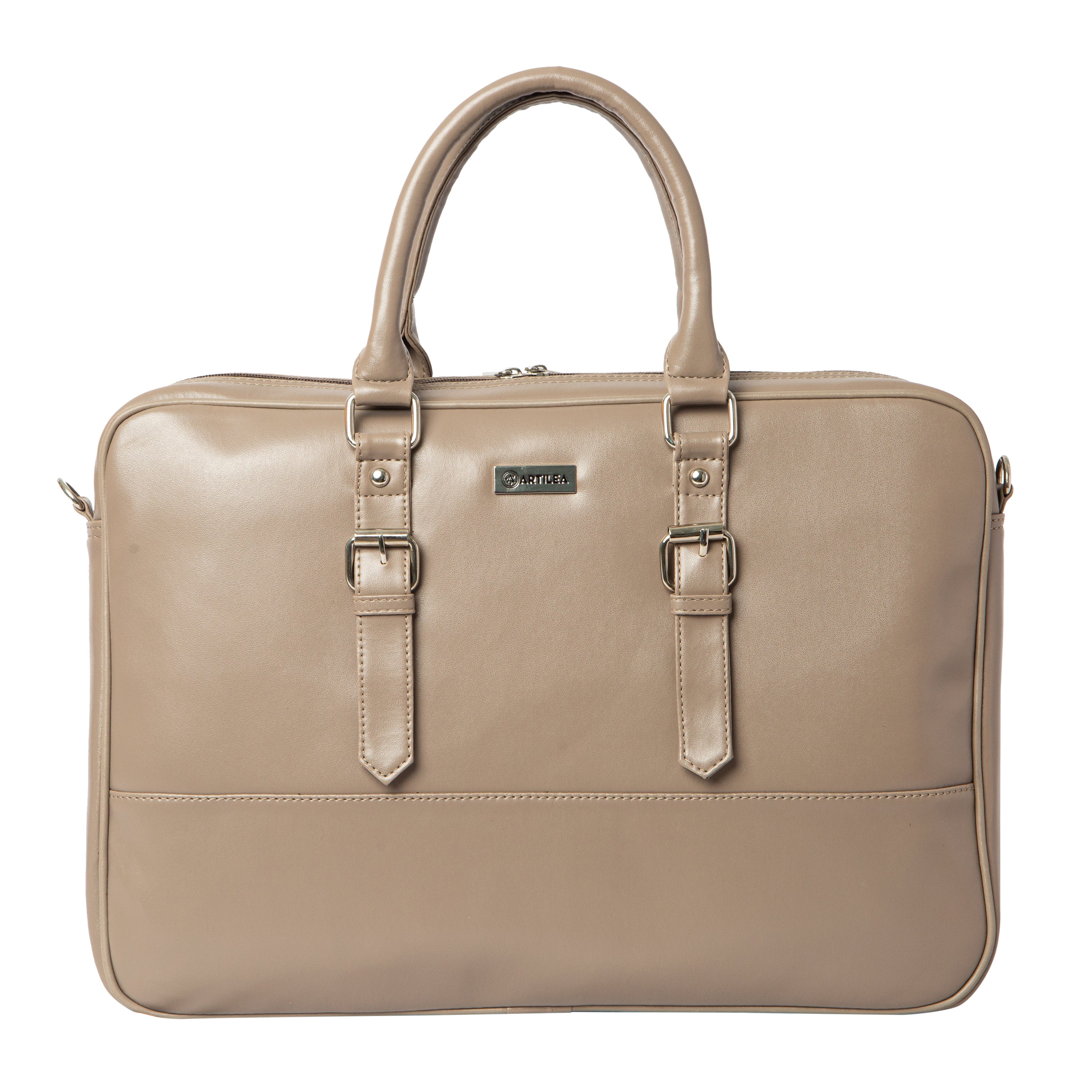 Artilea Beige Laptop Bag-image-5