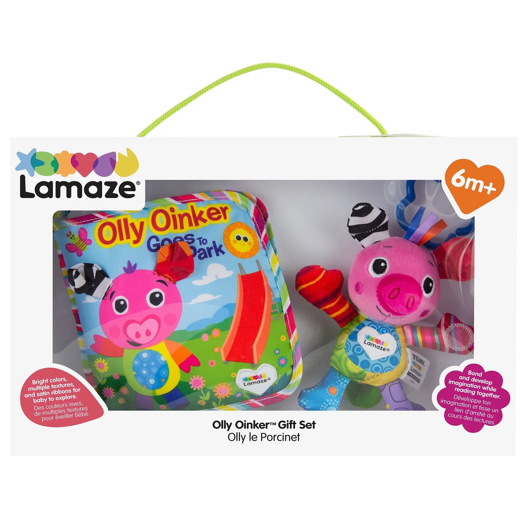 Lamaze Olly Oinker Soft Book Gift Set Mighty Rabbit