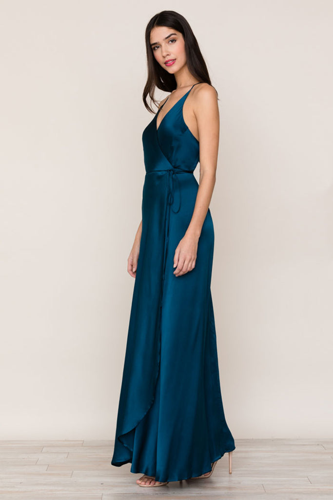 Rush Hour Silk Dress | Satin Maxi Dress – YUMI KIM