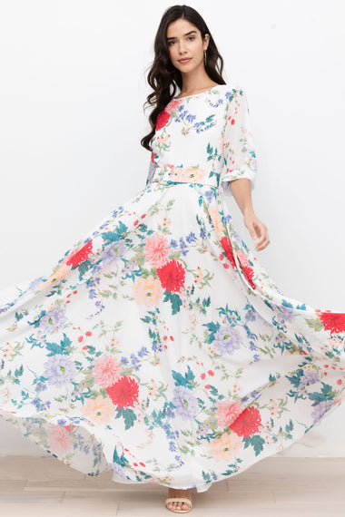 Floral Maxi Dresses | Silk Maxi Dresses – YUMI KIM