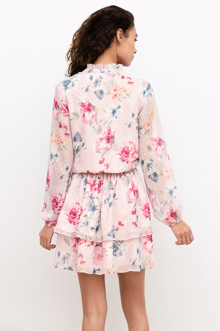 yumi peony wrap dress