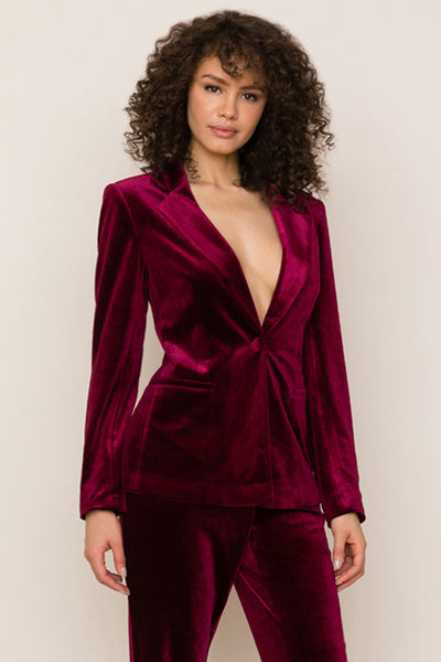 yumi kim velvet blazer dress