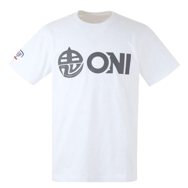 ONI T-shirt IPF logo - White – MAXbarbell LLC