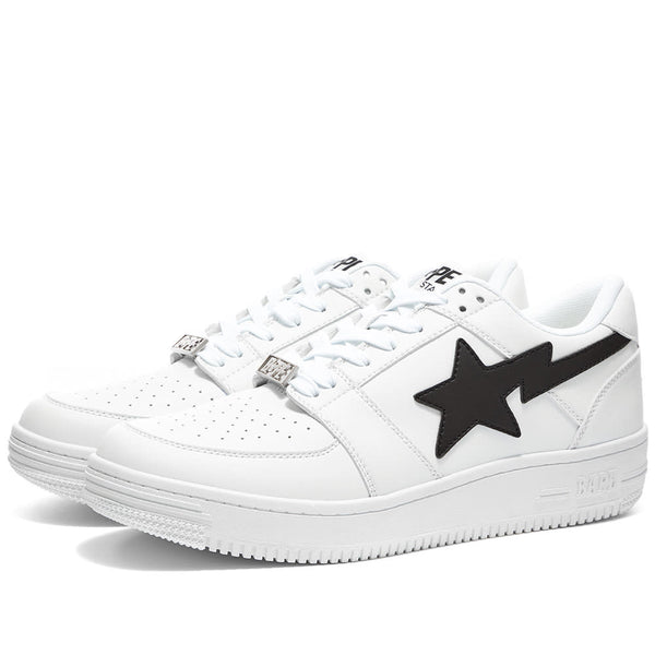 black and white bapesta