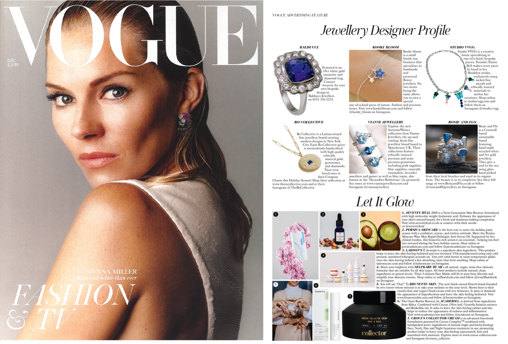 Vogue Crocus Collector Skincare Advertorial