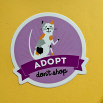 Adopt Don't Shop Cat Sticker