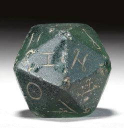 Roman icosahedron (D20) sold at auction for nearly $18000. Source: Christie's.