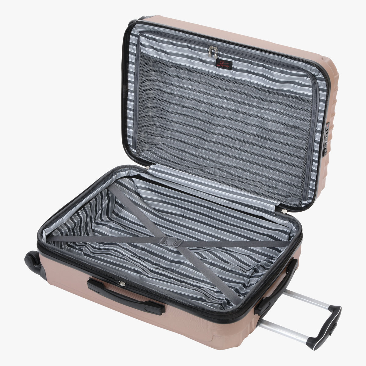 rose gold suitcase medium