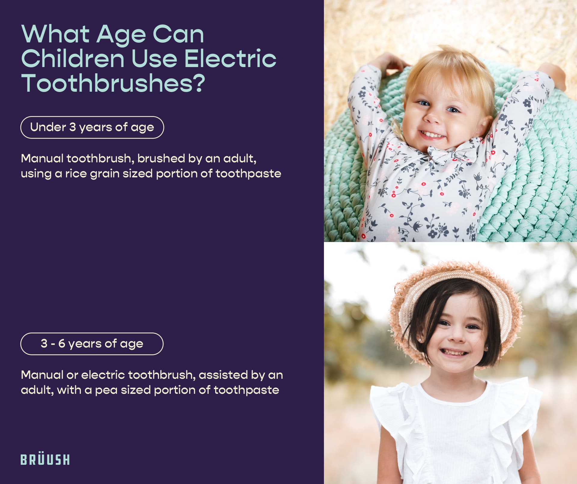 what age can children use electric toothbrushes?