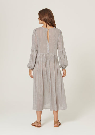 Vista Helena Midi Dress Charcoal | Auguste The Label