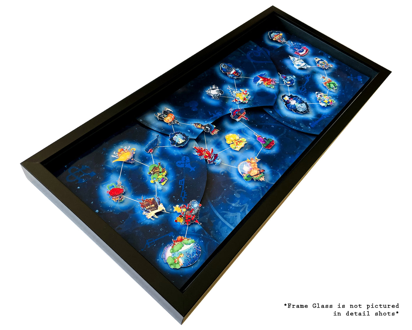 chrono trigger 3d shadow box glass frame