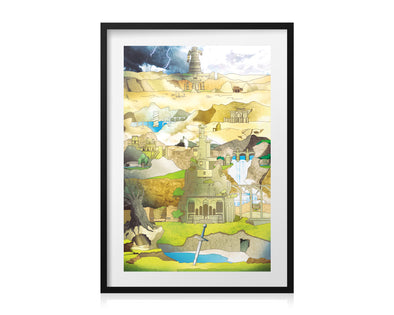 bribase shop Shadow of The Colossus Poster 36 inch x 24 inch / 20 inch x 13  inch: Posters & Prints 