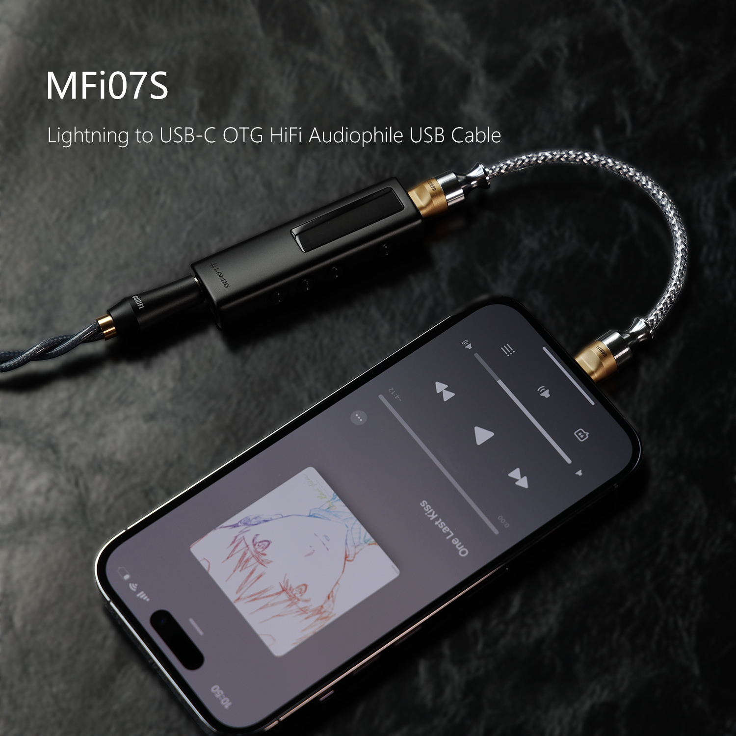 MFi09S Lightning to USB-C OTG Cable (10cm / 50cm) - ddHiFi