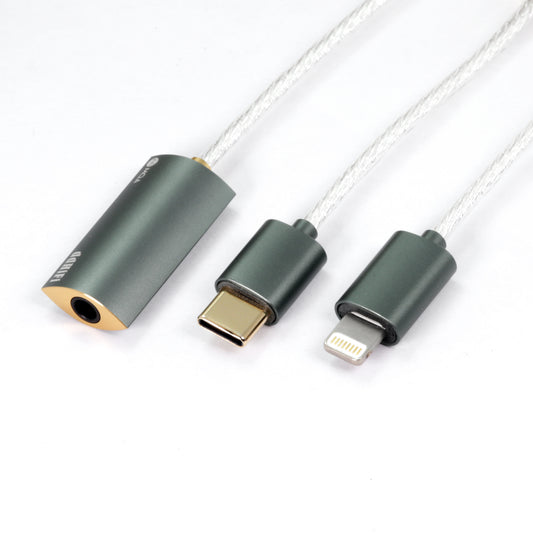 SHANLING L2 Câble Micro USB vers USB-C Cuivre Plaqué Argent 10cm