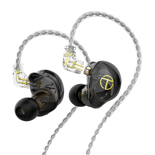 CCA C10 in Ear Monitor, unidades híbridas en auriculares HiFi in Ear  Auriculares Auriculares Bass Stereo Wired Headset con diseño ergonómico  para Game