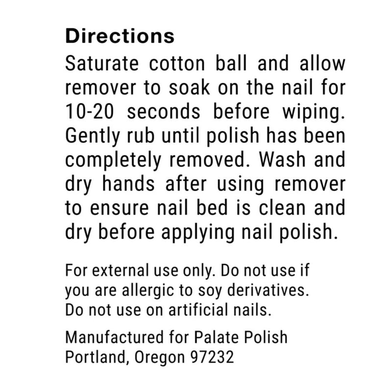 Soy Nail Polish Remover - Salix Intimates
