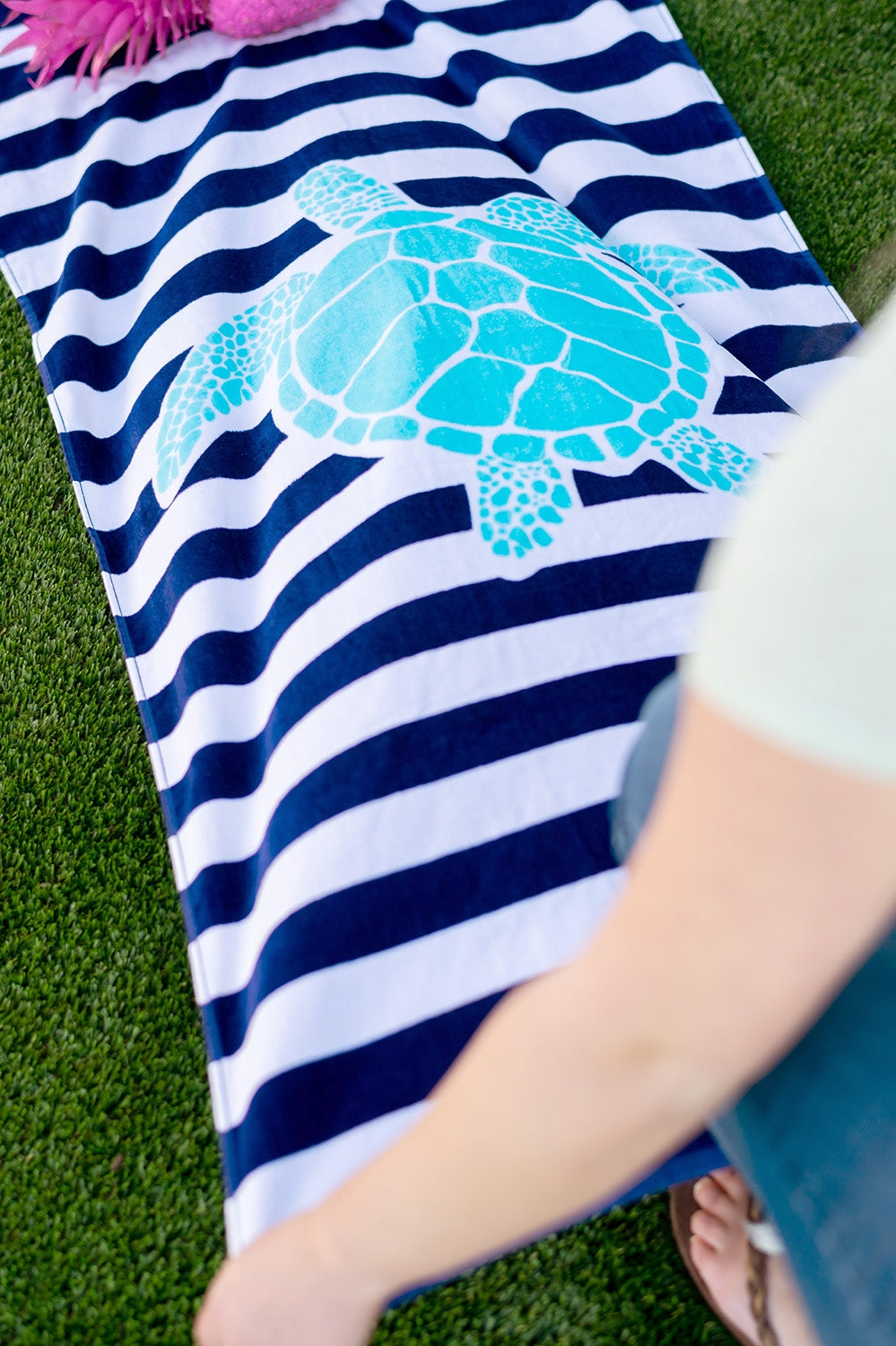 Turtle Stripe Towel