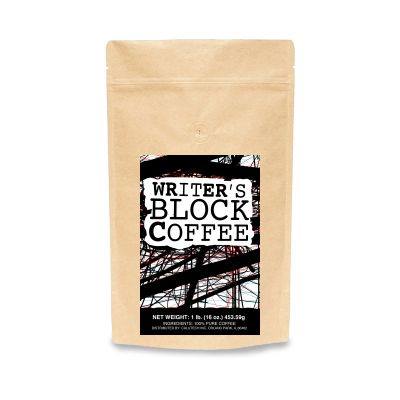 Cheap coffee beans in a brown bag