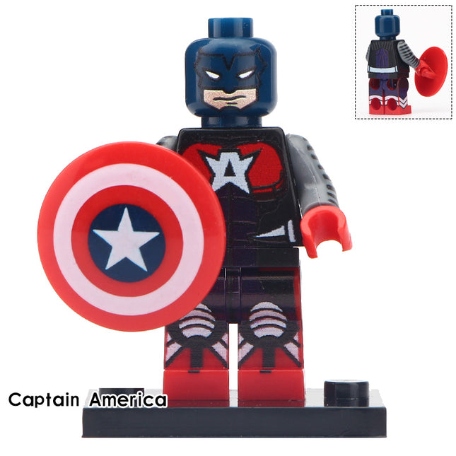 Captain America (Stealth Suit, Winter Soldier) Minifigure Custom Mini  Figurine Marvel Avengers