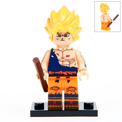 Goku Super Saiyan Yellow Hair Dragon Ball Z Lego Minifigures – DelsBricks  Minifigures