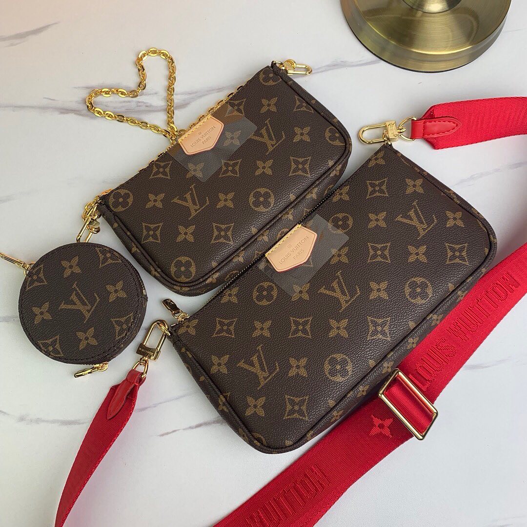 louis vuitton purse with red strap