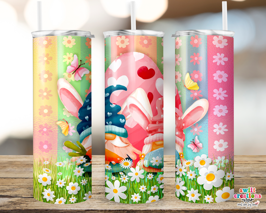 Easter Gnome Tumbler – 20 0z. - 1 Sister 2 Sister