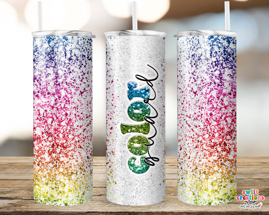 Peace•Love•Trump Train, Glitter Tumbler, Custom Tumbler