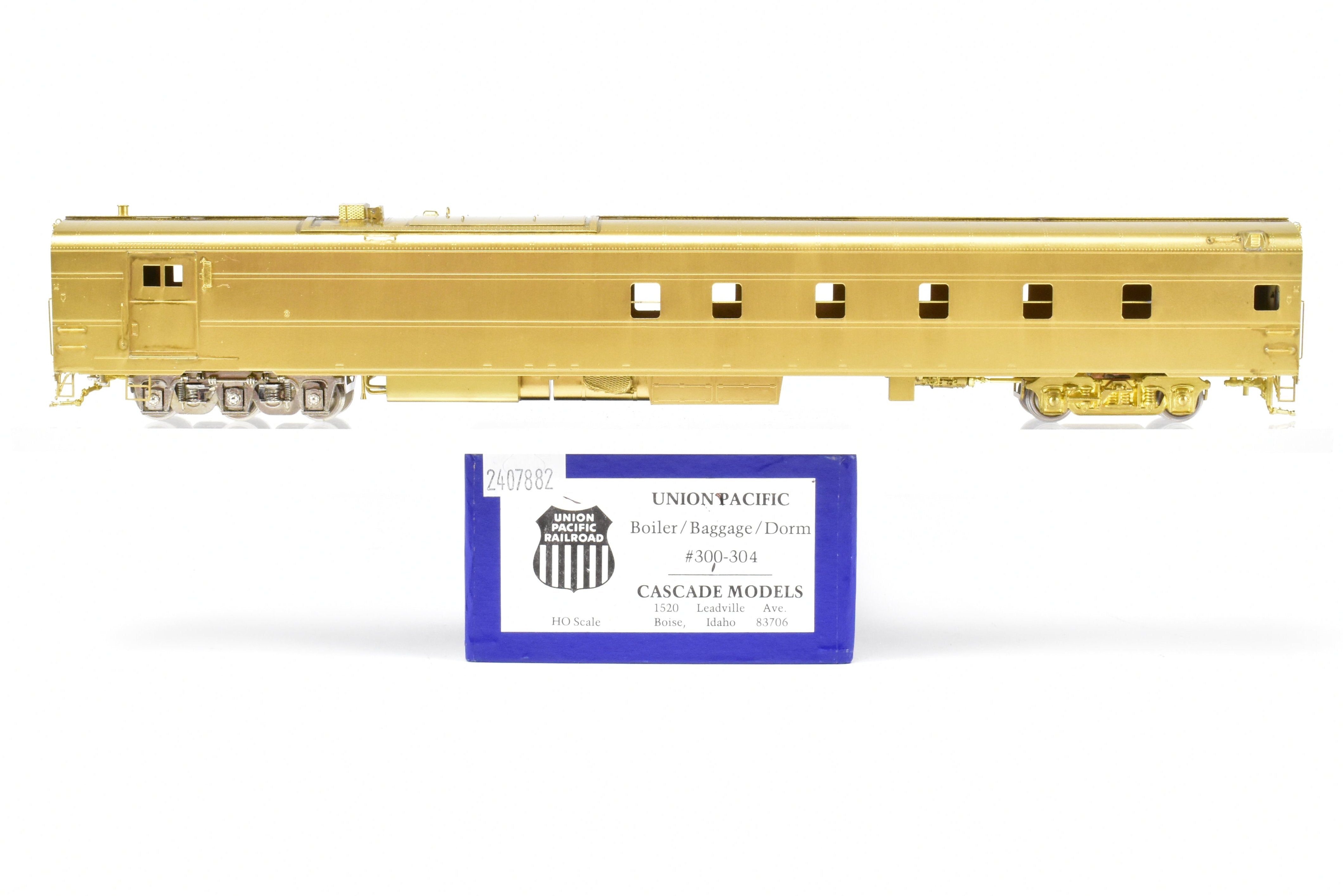 HO Brass Cascade Models UP - Union Pacific Boiler/Baggage/Dorm #300-304