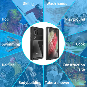 Samsung Galaxy S23 Ultra Waterproof Built in Screen Protector Heavy Duty Shockproof Case - Redpepper Cases