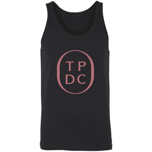 TPDC Logo Rose Print Black Adult Tank