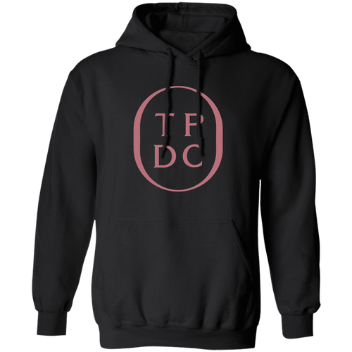 TPDC Logo Rose Print Black Adult Hoodie