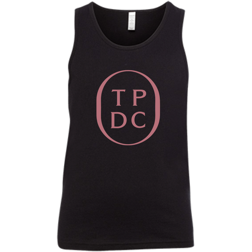 TPDC Logo Rose Print Black Youth Tank