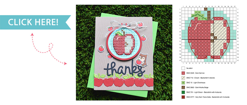 AWESOME APPLE EMBROIDERY HOOP PATTERN