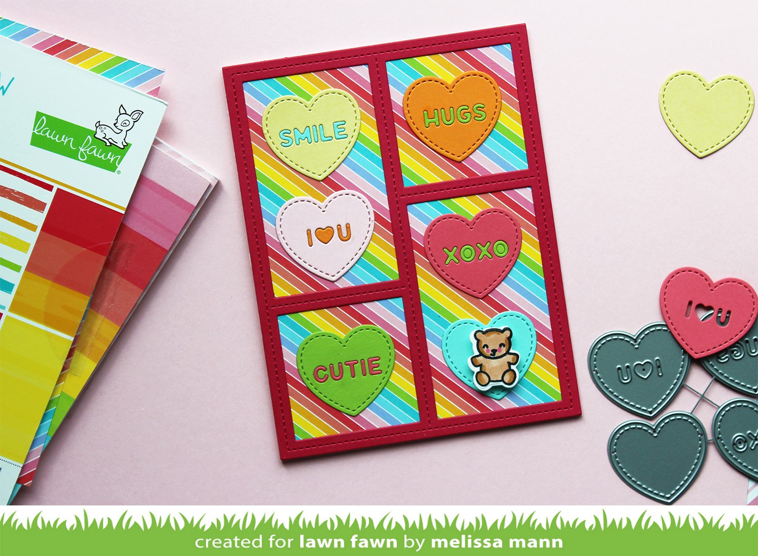 Lawn Fawn Candy Hearts  ̹ ˻