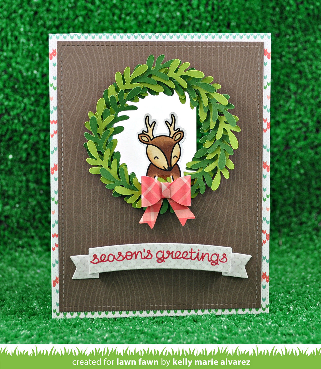 Lawn Fawn Large Wreath  ̹ ˻