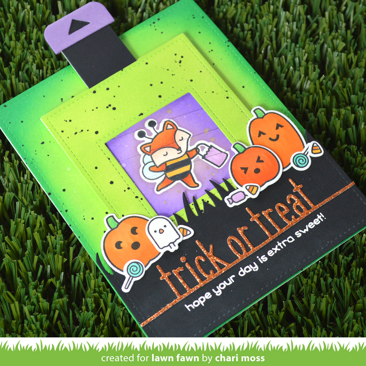 trick or treat line border | Lawn Fawn