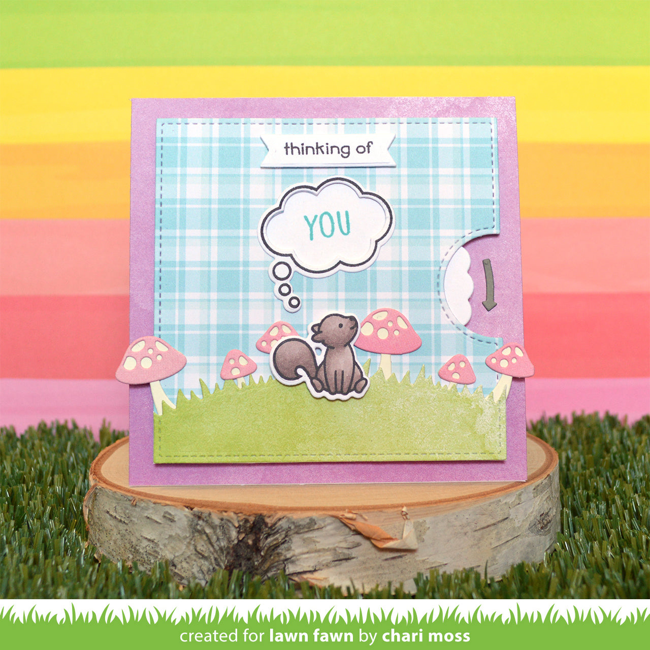 reveal wheel thought bubble add-on | Lawn Fawn