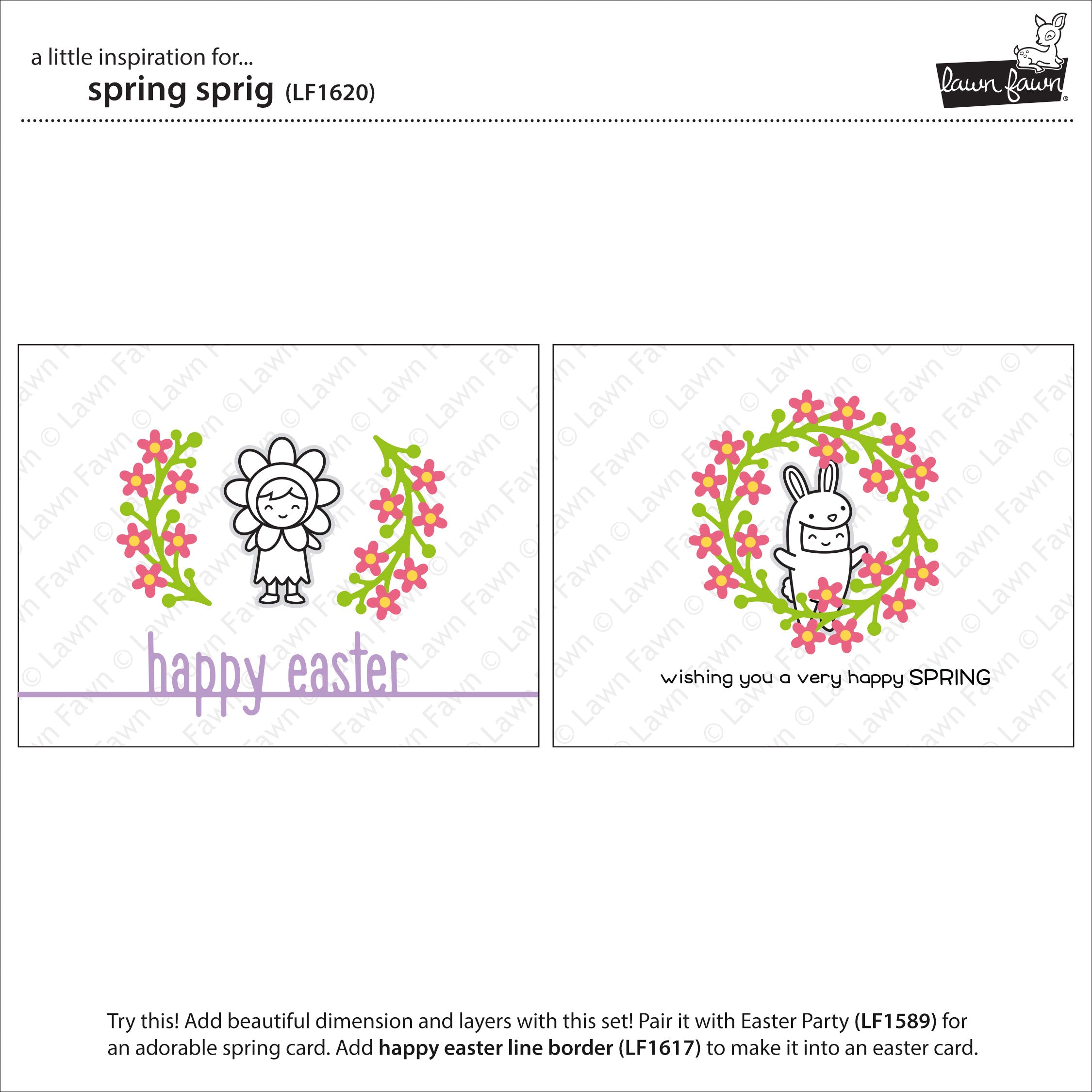 Lawn Fawn Spring Sprig  ̹ ˻