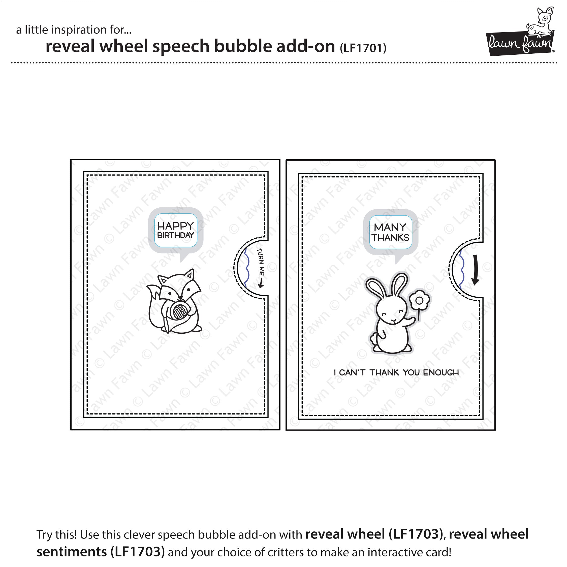 Lawn Fawn Reveal Wheel Speech Bubble  ̹ ˻