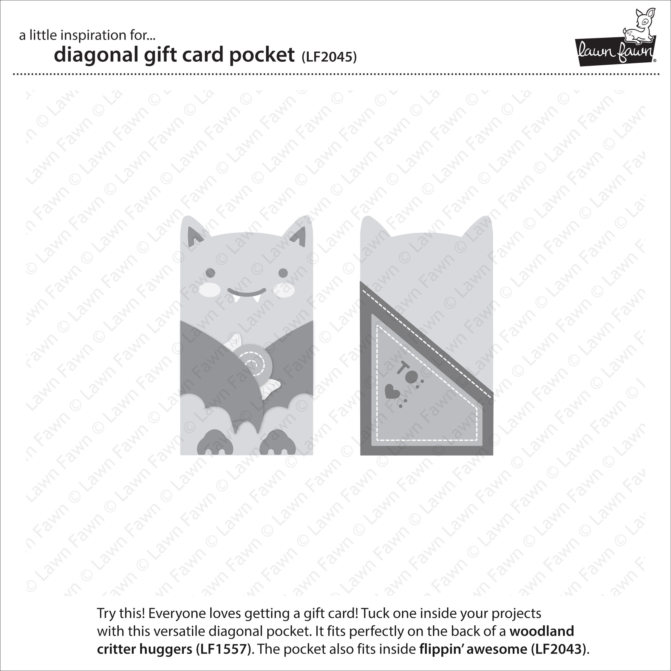 Lawn Fawn Diagonal Gift Card Pocket  ̹ ˻