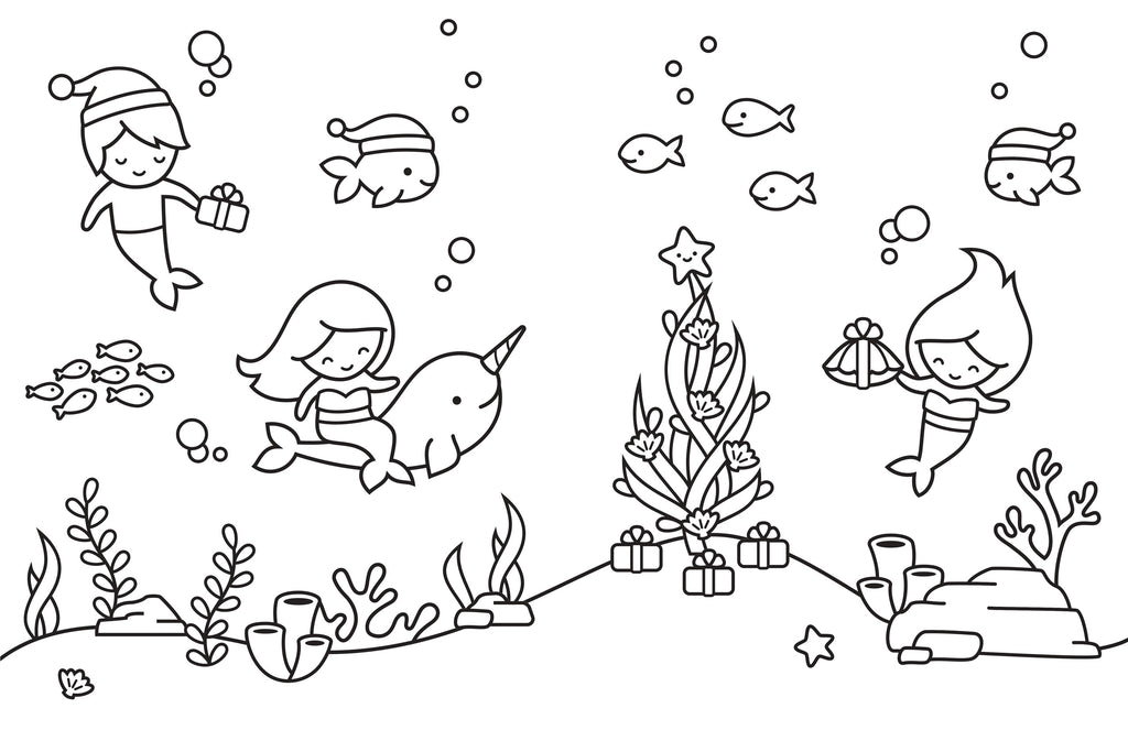 Download holiday coloring book | Lawn Fawn