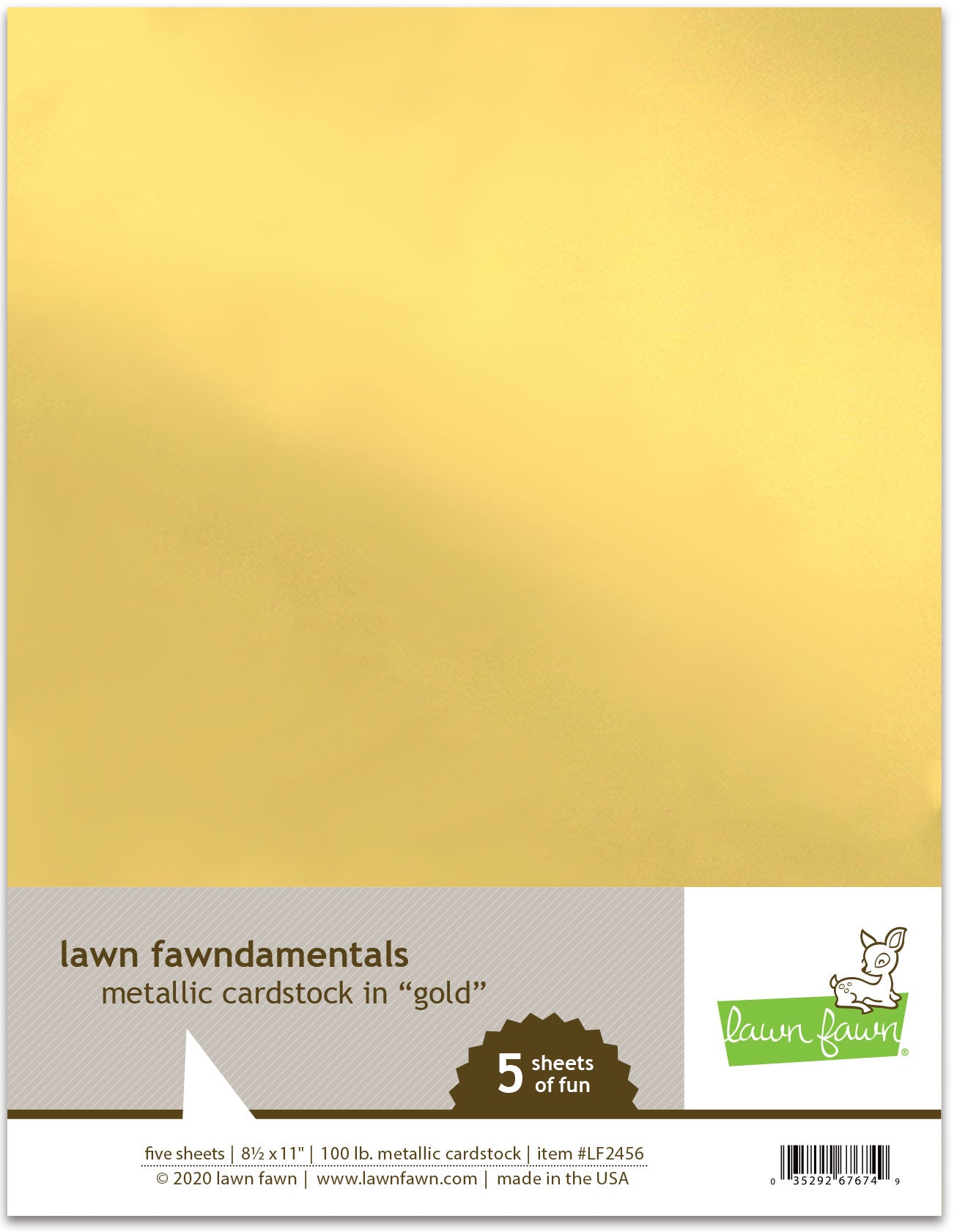 Metallic Cardstock - Gold