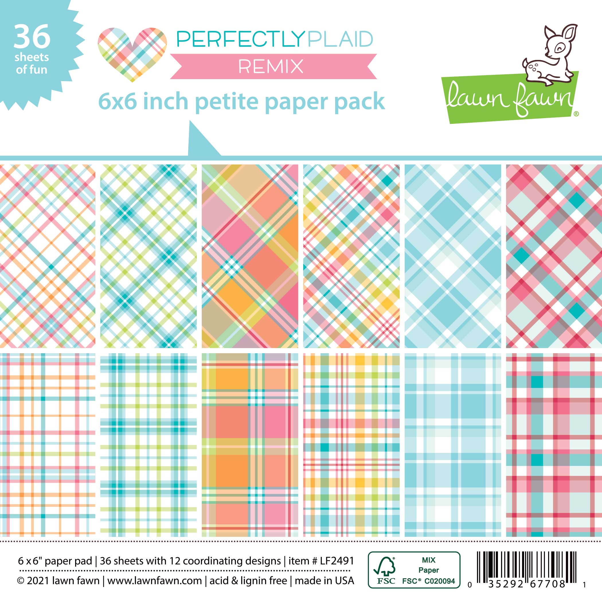 Perfectly Plaid Remix Petite Paper Pack
