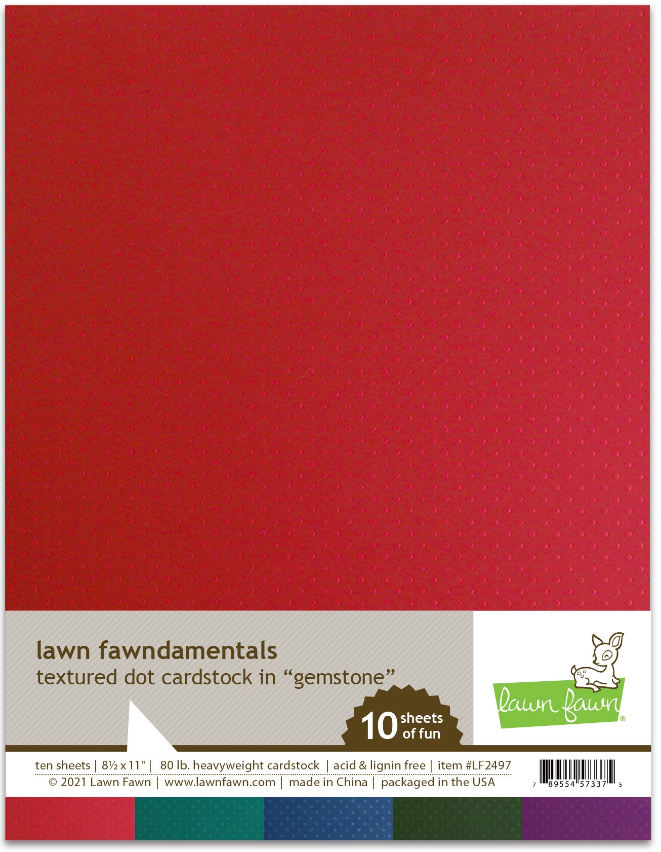 Texture Dot Cardstock- Gemstone