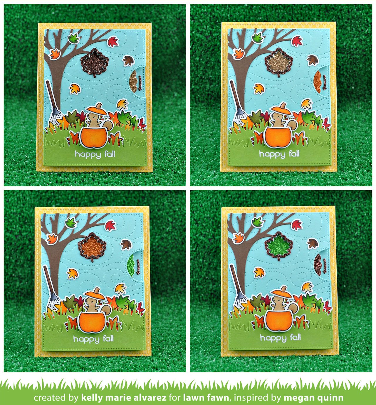 Lawn Fawn Reveal Wheel Fall Leaf Add-On  ̹ ˻