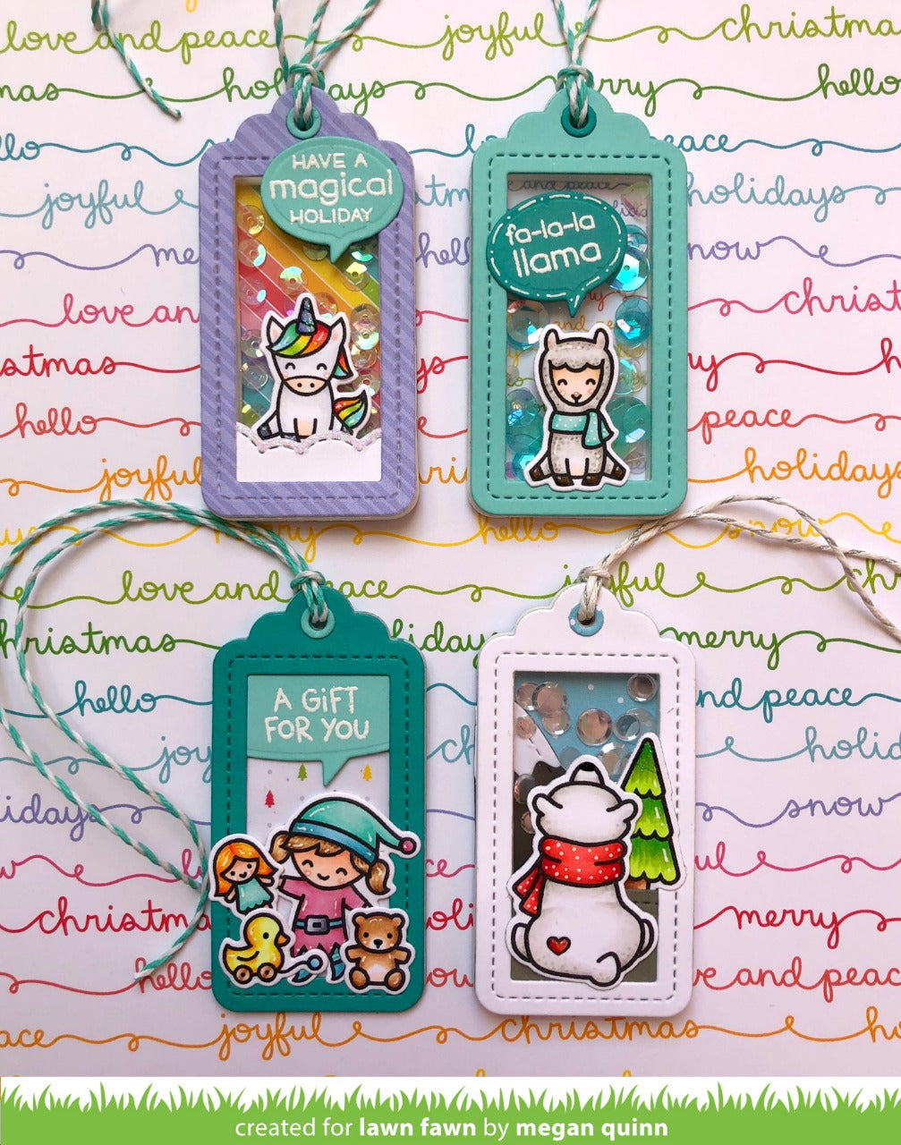 Lawn Fawn Say What? Gift Tags  ̹ ˻