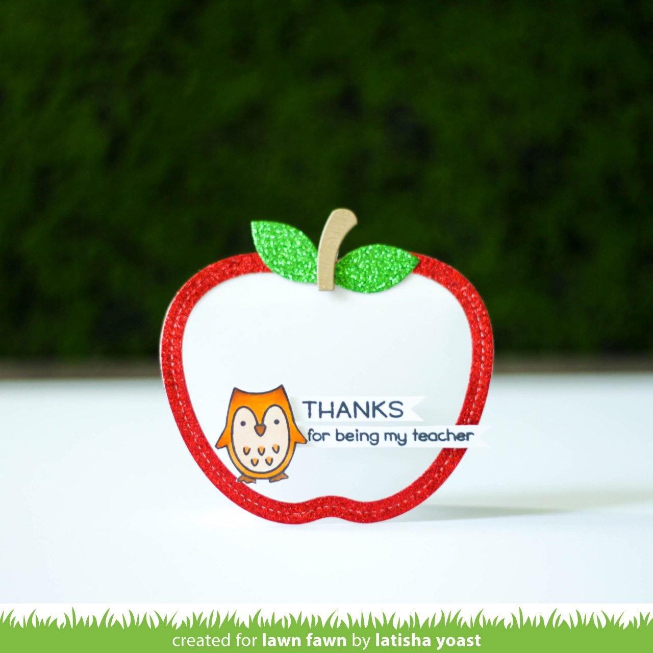 Lawn Fawn Stitched Apple Frames  ̹ ˻