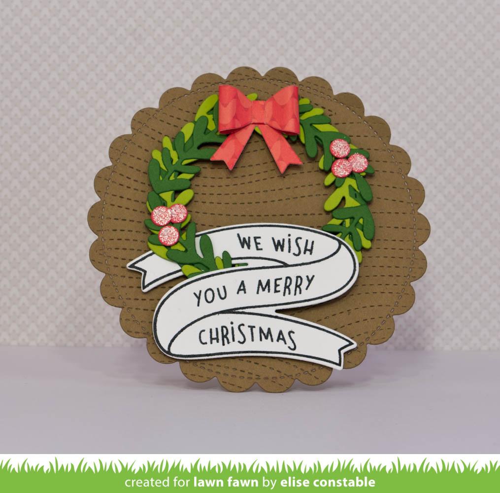 Lawn Fawn Large Wreath  ̹ ˻