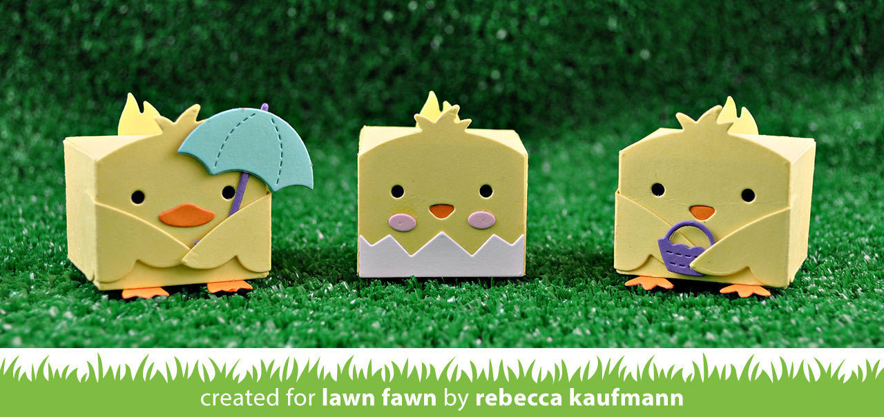 Lawn Fawn tiny gift box chick and duck add-on  ̹ ˻