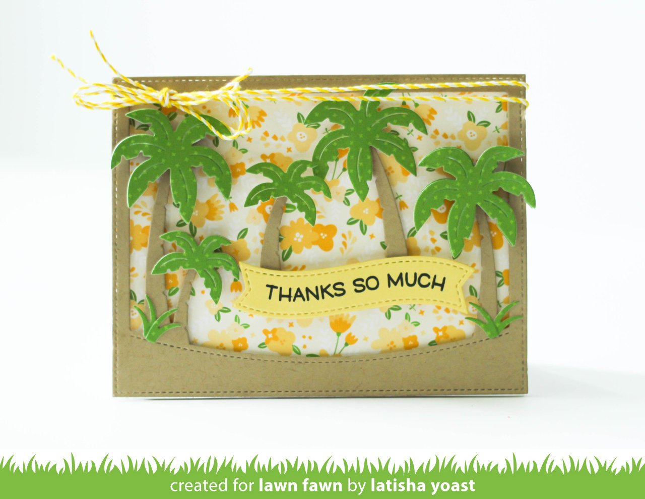 Lawn Fawn Tropical Backdrop  ̹ ˻